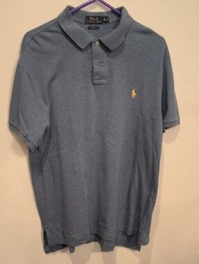 Polo by Ralph Lauren Slate Blue Heather Polo Soft Cotton XL